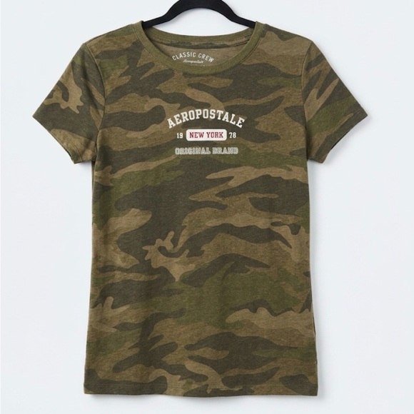 Aeropostale Tops - Aeropostale Women's Camo Short Sleeve Tee - Green/Brown